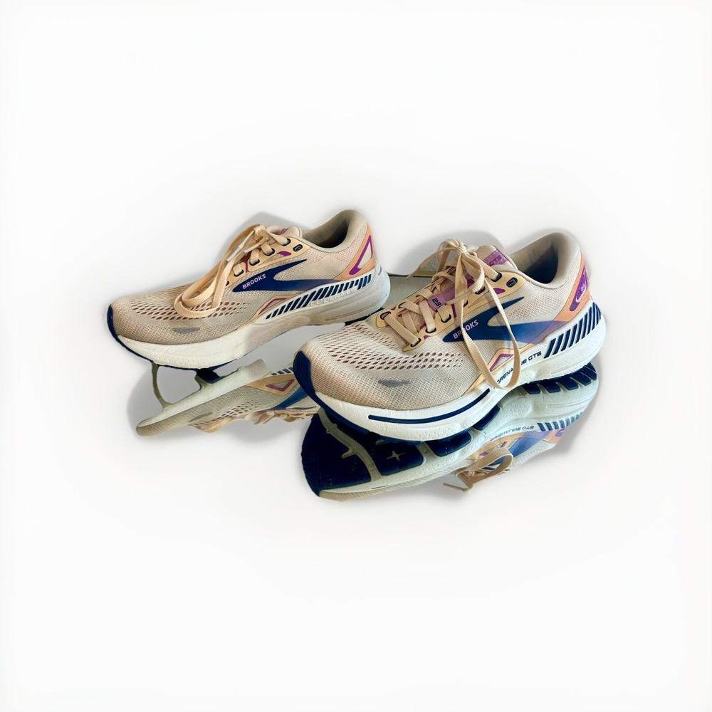 Brooks Adrenaline GTS‎ 23 'Apricot Blue Orchid' Womens Size 7.5 B - Picture 4 of 15